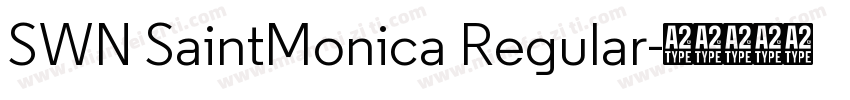 SWN SaintMonica Regular字体转换